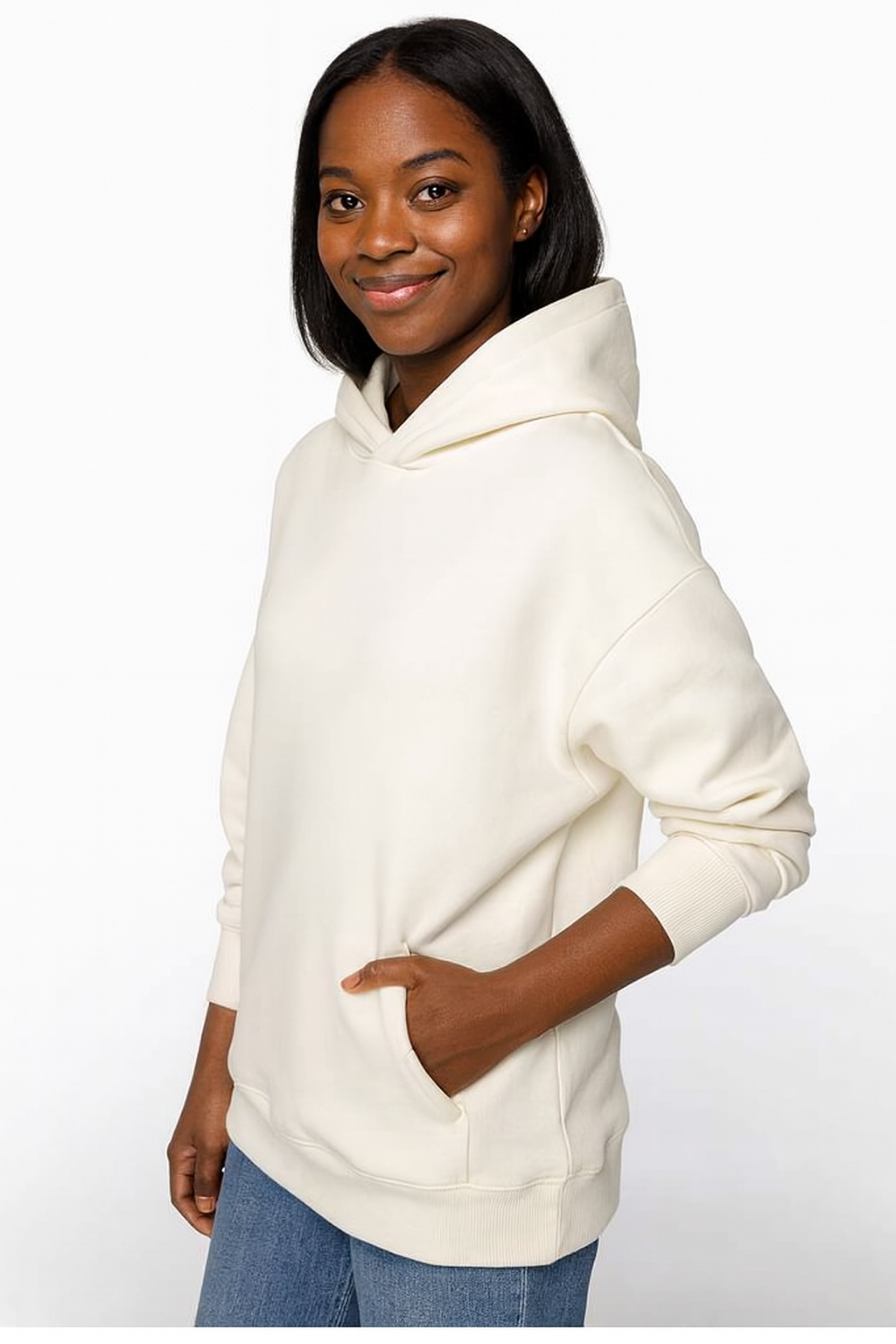 Ladies LUX Premium Oversized Hooded Sweater