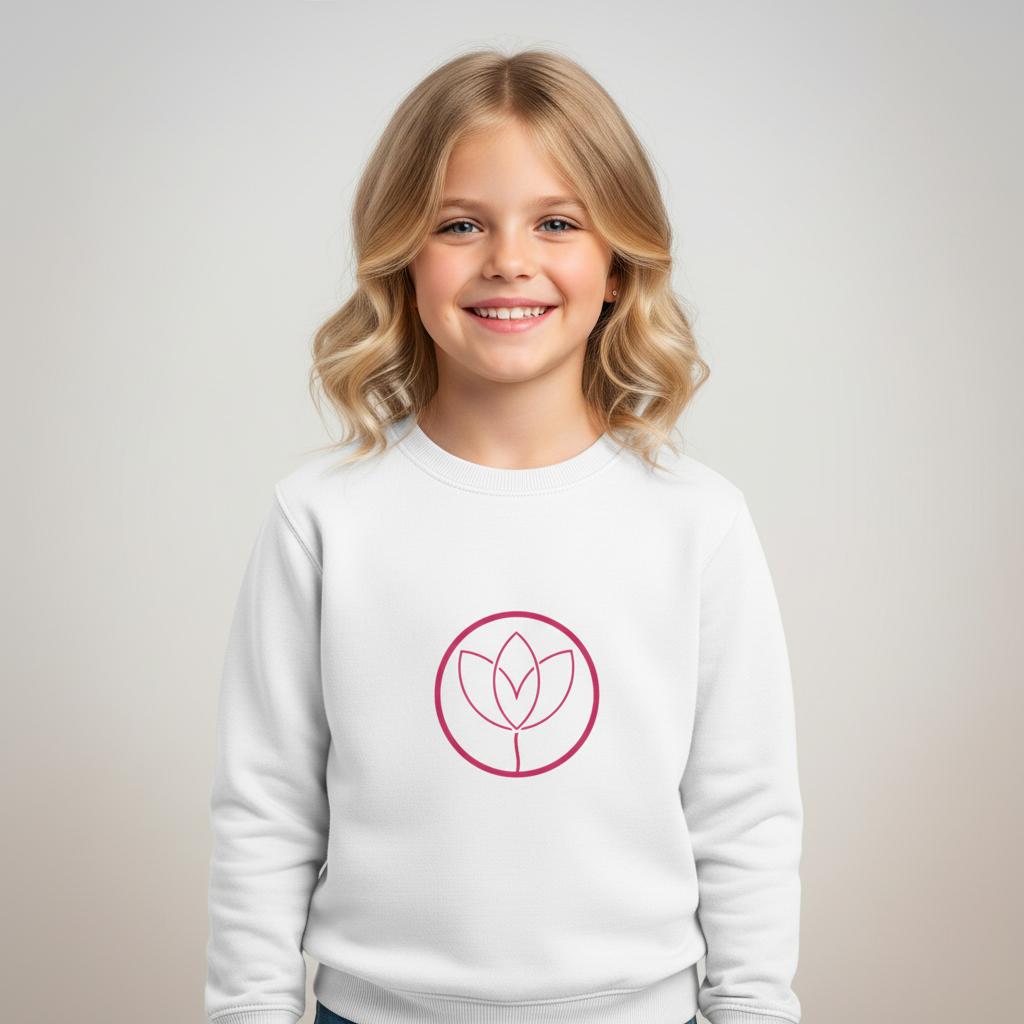 Girls ESSNTL Sweater (White)