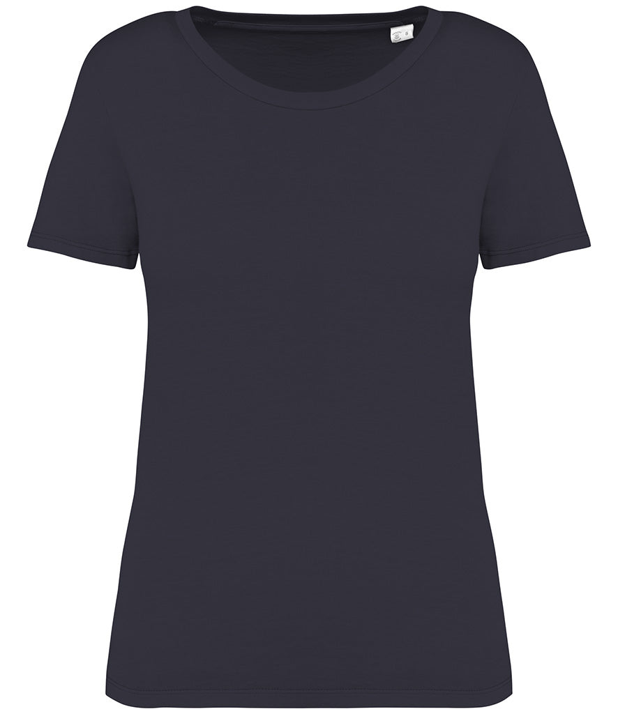 Ladies LUX Faded-Effect Straight-Fit T-shirt