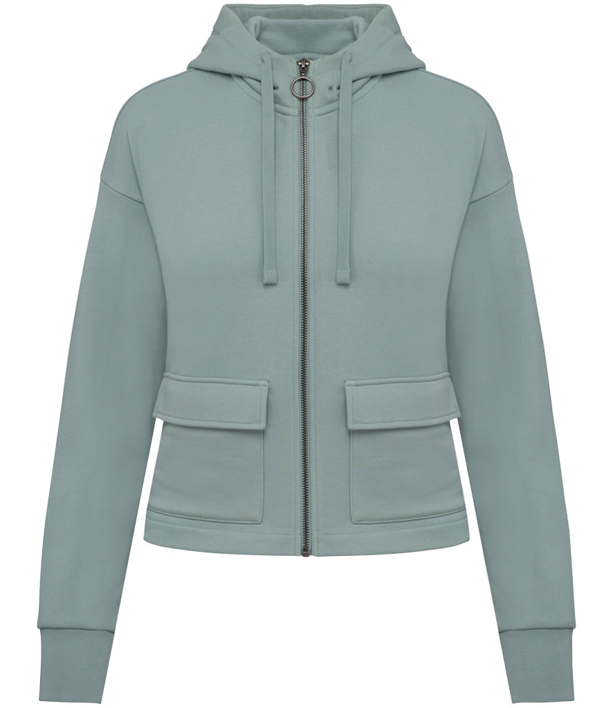 Ladies LUX Zip Premium Hooded Sweater