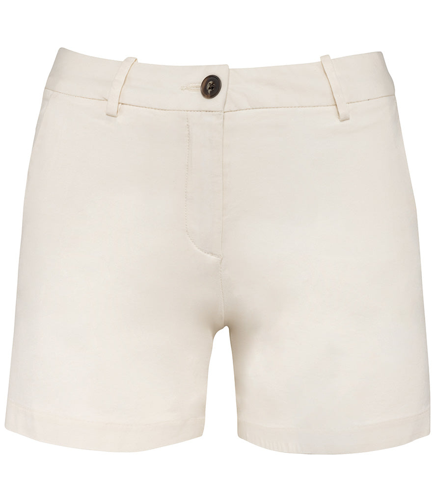 Ladies STRIDE Ivory Chino Shorts
