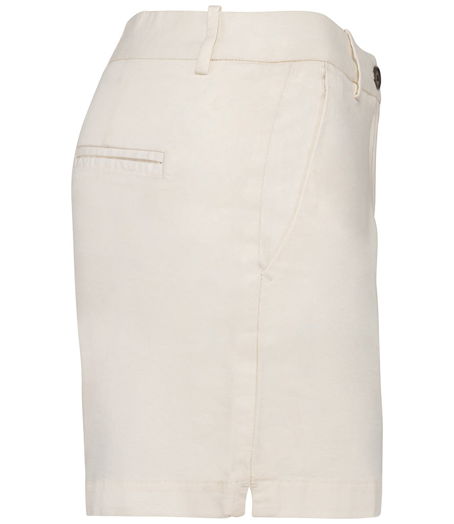 Ladies STRIDE Ivory Chino Shorts