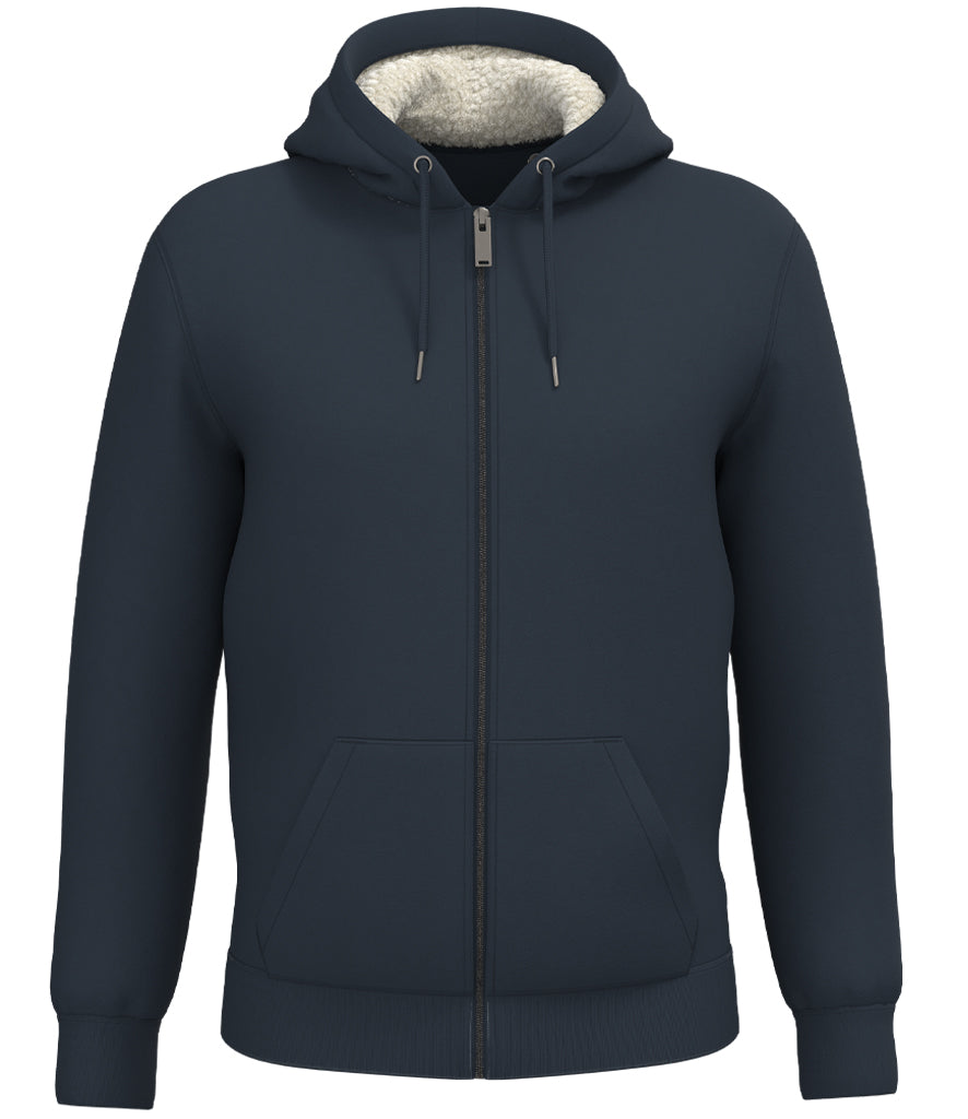 Mens LUX Zipped Sherpa Hoodie