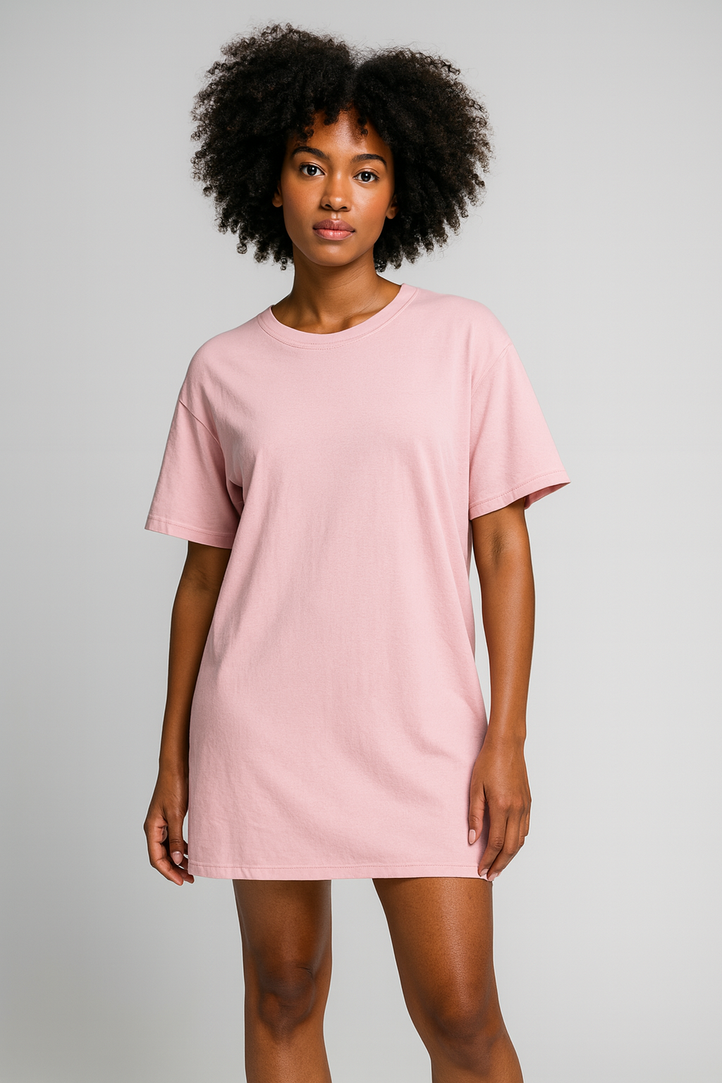 Ladies FLOW Washed Effect T-Shirt Dress